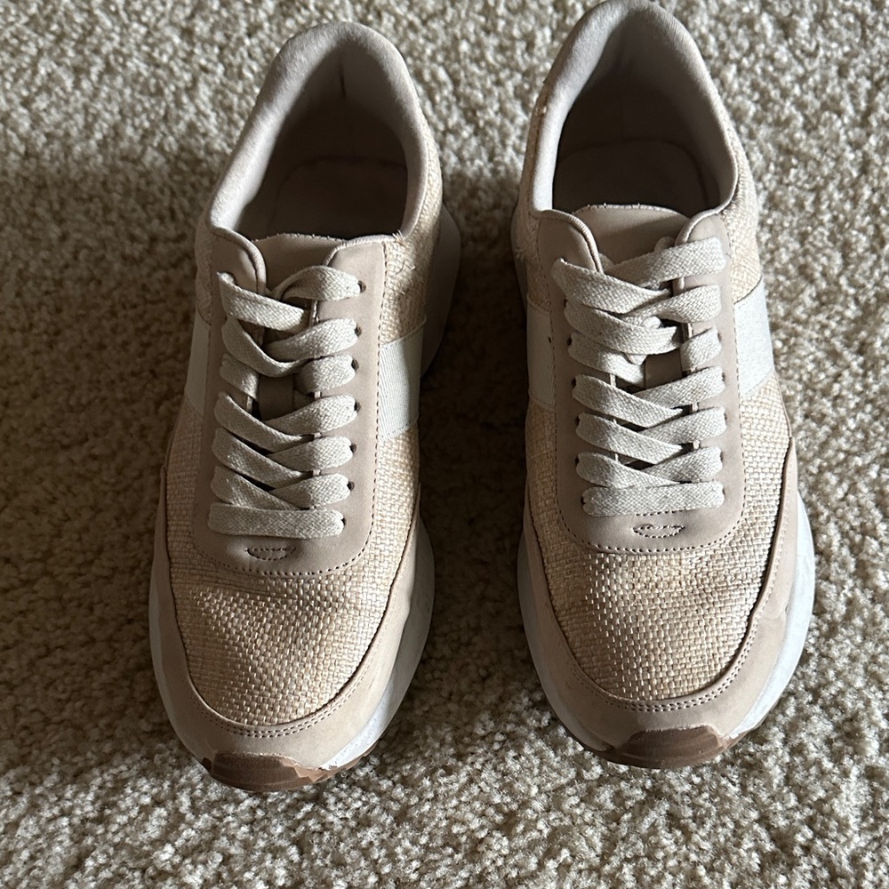 DV by Dolce Vita Tan and Cream Women's Sneakers